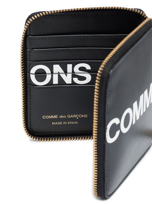 Leather wallet with logo COMME DES GARÇONS WALLET | SA2100HL1BLACK